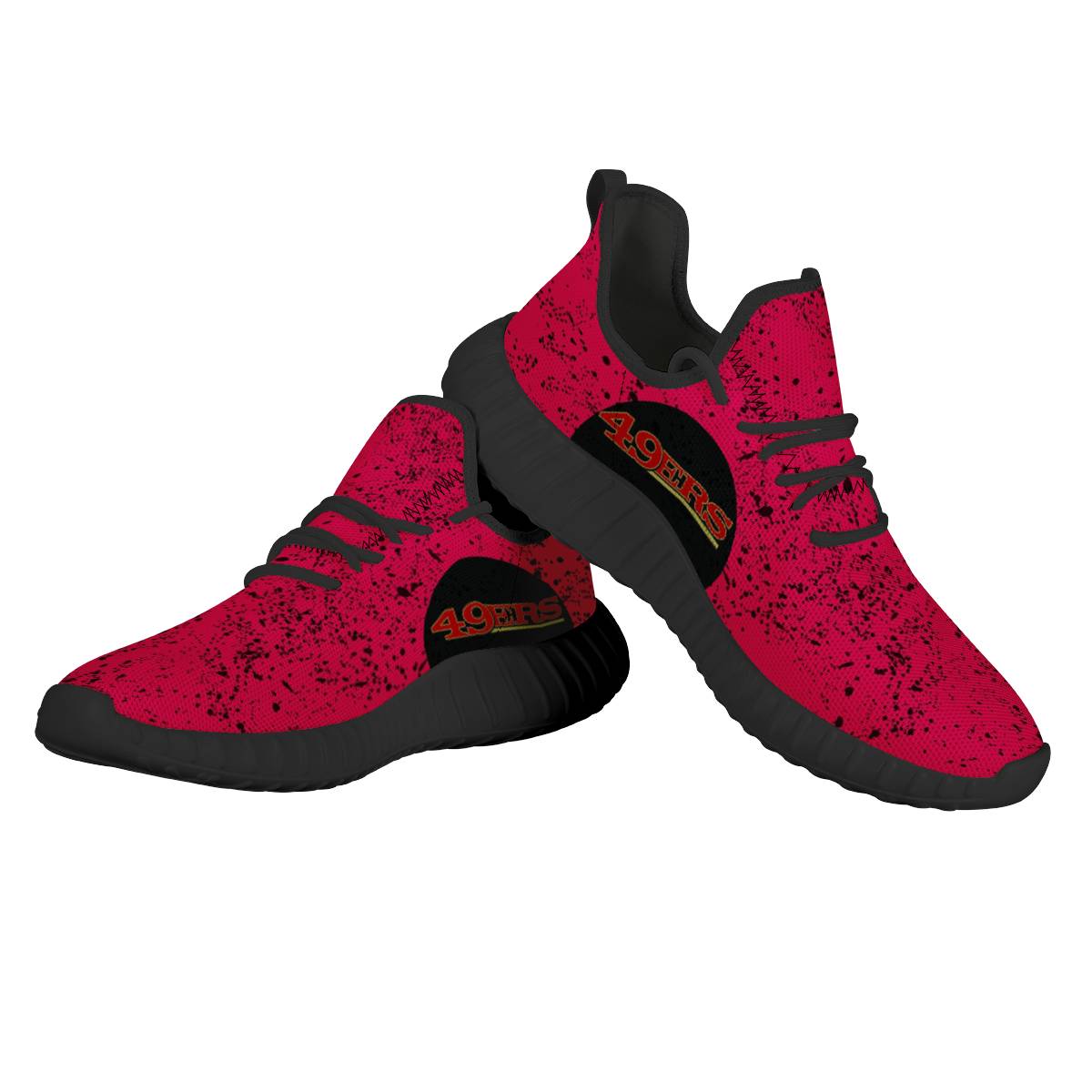 Women's San Francisco 49ers Mesh Knit Sneakers/Shoes 005 Women's San Francisco 49ers Mesh Knit Sneakers/Shoes 005